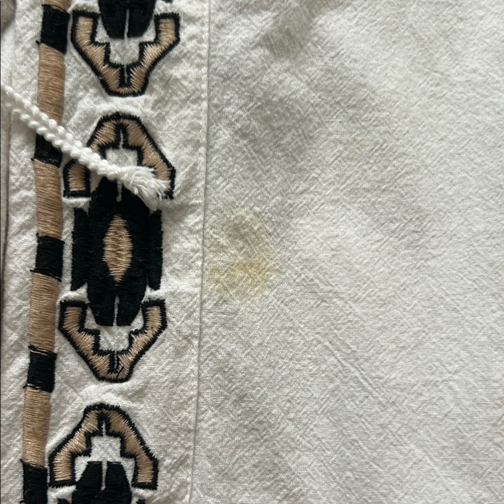 RD & Koko Tribal Embroidered Front-Tie Blouse Jacket - Picture 12 of 13